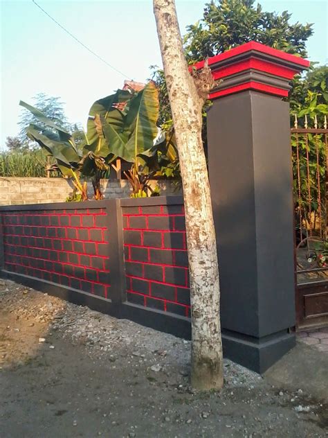 Perlu ada penyesuaian desain pagar dengan desain rumah supaya desain. Gambar Pagar Rumah Dari Batako | Desain Rumah