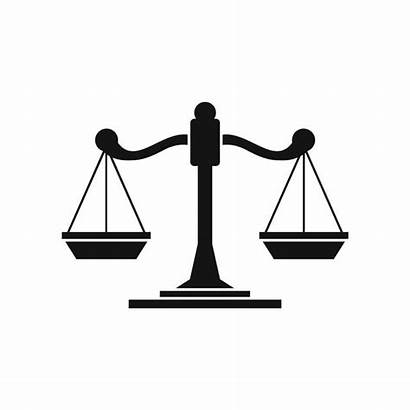 Justice Icon Scales Legal Simple Scale Balance