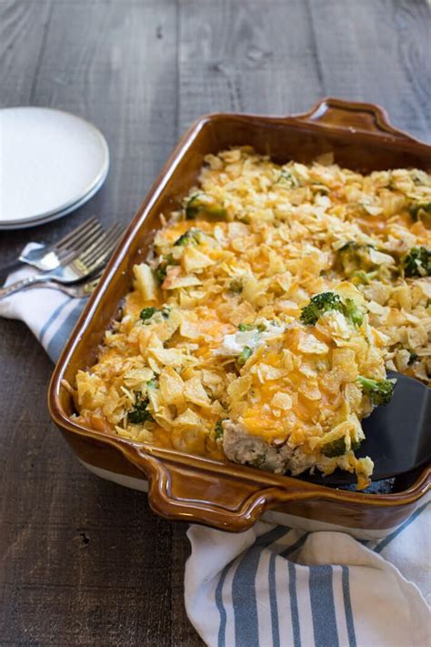 Buffalo wing sauce gives a spicy kick to a casserole of hash browns, chopped chicken, cheddar cheese, and cream of chicken soup. Not Your Mama's Potato Chip Chicken Casserole | Recipe ...
