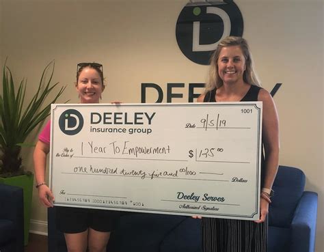 You can see how to get to atlantic/smith. Deeley Serves - August 2019 - Deeley Insurance Group