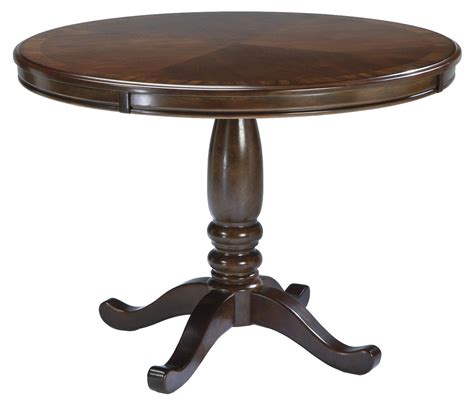 Signature Design By Ashley Leahlyn 5 Piece Cherry Finish Round Dining