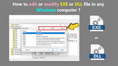 How To Edit Or Modify Exe Or Dll File In Any Windows Computer Youtube