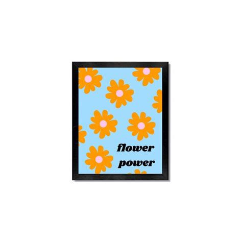 Flower Power Poster Etsy