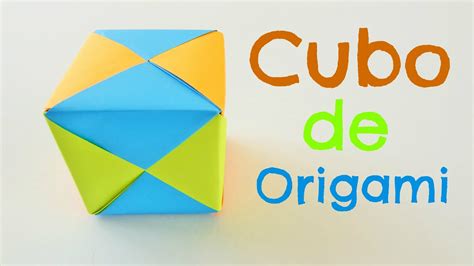 Cubo De Origami Cubo De Papel Origami Modular Facil Youtube