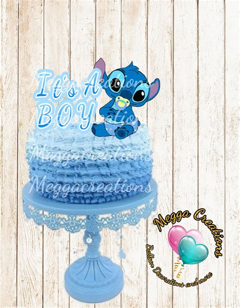 Lilo And Stitch Baby Shower Cake Topper Baby Shower Baby Shower Cake