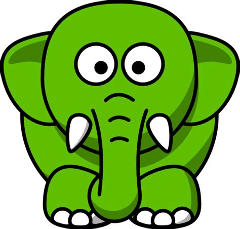 Green Elephant Clip Art At Vector Clip Art Online Royalty