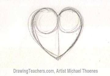 How To Draw A Heart With Banner Step Drawings Banner Draw