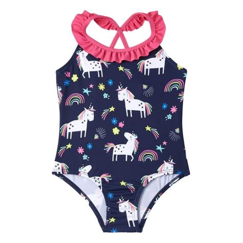 Wippette Kids Wippette Baby Toddler Girl Unicorn One Piece Swimsuit