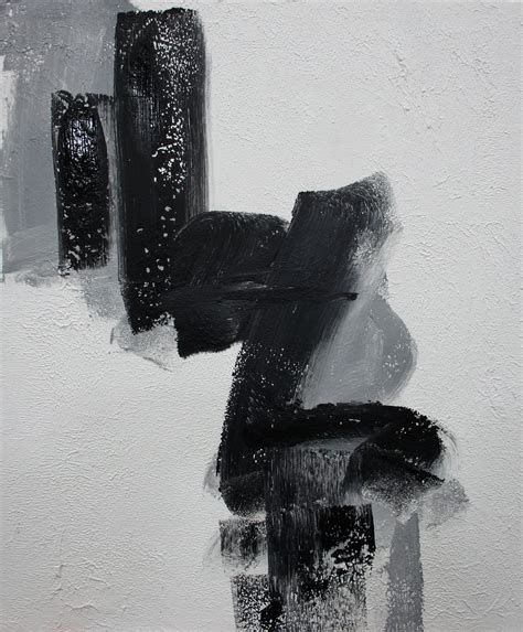 Minimal Black And White Art Minimalist Abstract Paintings Set Of 4
