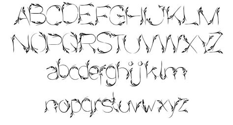 Bird Feather Font By Weknow Fontriver