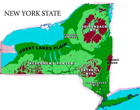 New York State Topographic Map New York Topographic Map Map Of New