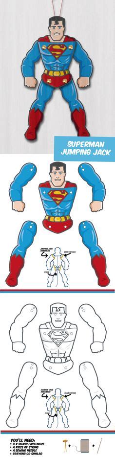 Create Your Own Superhero Puppet Superman Great Diy Papercrafts