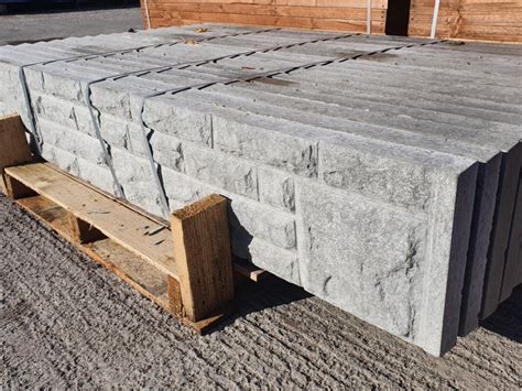 Rockface Concrete Panel 183m X 300mm Glanmire Garden Fencing And Precast