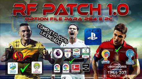 How to install pes 2018 ps4 fbnz option file v1.5? Option File Mais Completo | PES 2018 | RF PATCH 1.0 | (PS4 ...