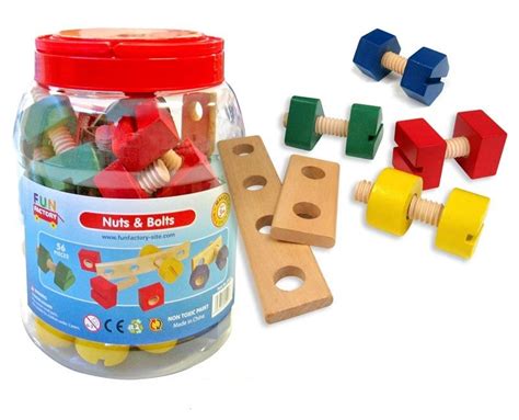 Nuts And Bolts Set Wooden Toy Shop Kids Wooden Toys Toy Tools