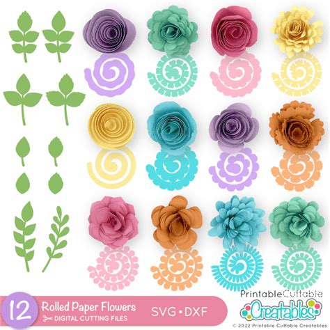 Free Rolled Flower Svg Files For Cricut Home Alqu