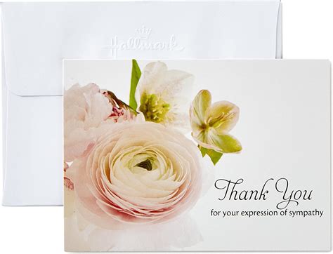 Hallmark Thank You For Your Sympathy Cards Soft Bouquet