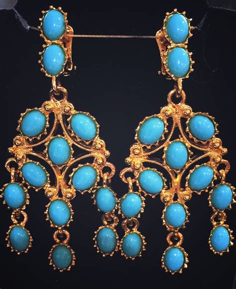 Turquoise Chandelier Earrings