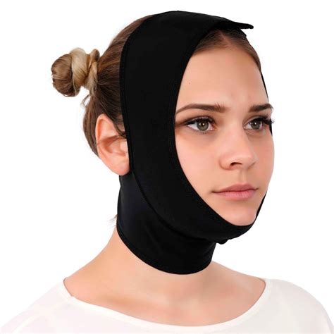 Post Surgery Neck And Chin Compression Garment Wrap Bandage For Women
