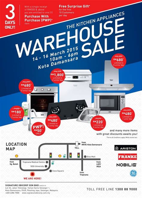 Appliance spares warehouse stocks home & garden spare parts & accessories for all major brands. 14-16 Mar 2015: Signature Kitchen Warehouse Sale for ...