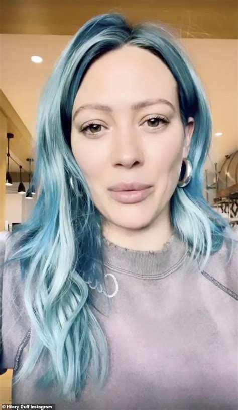Hilary Duff Shows Off New Electric Blue Hair And Details Ways To Help Her Home State Of Texas