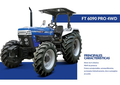 Tractor Farmtrac Ft 6090 Pro 4wd 90 Hp Nuevo Agrofy