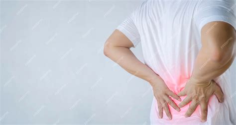 Premium Photo Back Pain Concept Kidney Inflammation Man Suffering