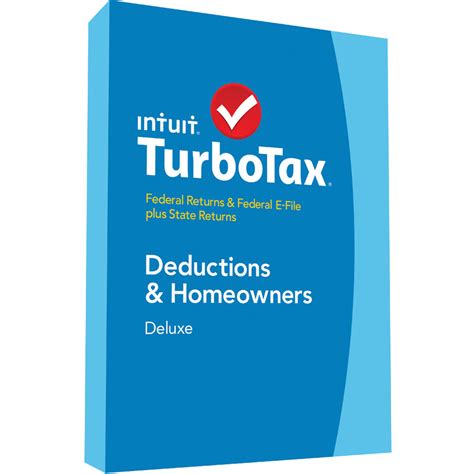 Turbotax Turbotax Deluxe Tax Software Fed Efile State
