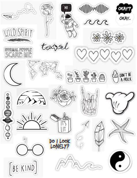 White Aesthetic Stickers Simplistic White And Black Tumblr Overlay Edit