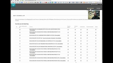 New Blackboard Interface Removing Unwanted Courses Youtube