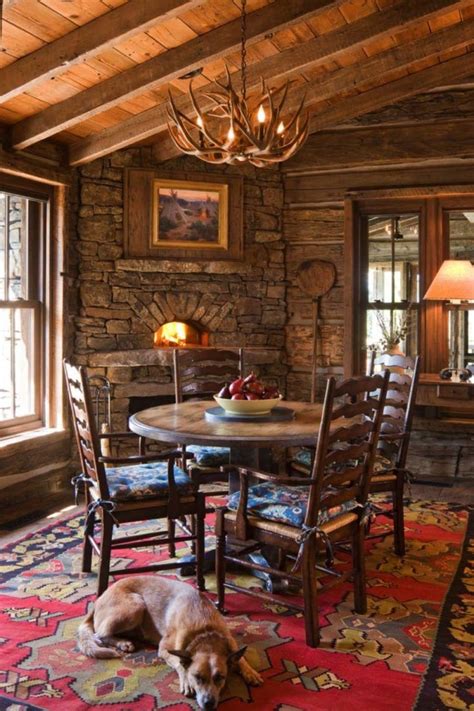 37 Warm Cozy Rustic Dining Room Designs For Your Cabin Besthomish