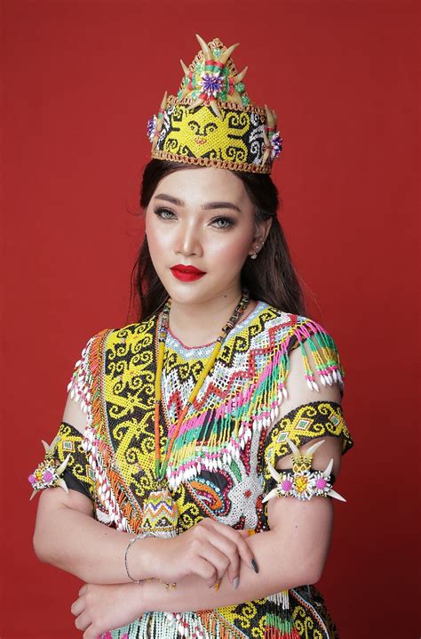 Sarawak Indonesian Ornament Crown Jewelry Costumes Traditional How To Wear Girl Quick