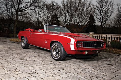 Pictures Chevrolet 1969 Camaro Ss Cabriolet Red Cars