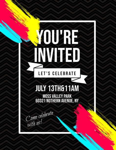 Invitation Flyer Template Postermywall