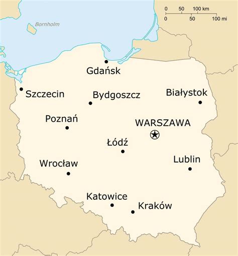 Mapa De Ciudades De Polonia Ciudades Principales Y Capital De Polonia