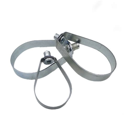 Pear Shaped Loop Hanger Swivel Galvanized Hinged Band Pipe Clamp Pipe