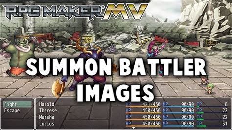 Summon Battler Images Plugin Rpg Maker Mv Youtube