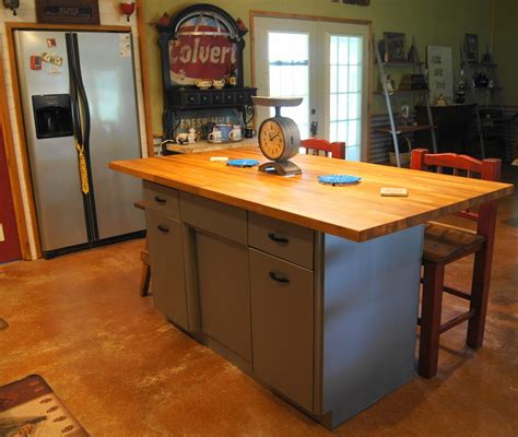 Get it as soon as wed, apr 21. Rusty Metal Cabinet Turned Into Butcher Block Island ...