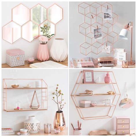 Set the scene with brightly colored yellow and pink pieces, or opt for marble, metallic, copper and rose gold bedroom accessories for a more. Decoração Rose Gold | Idéias de decoração de quartos ...