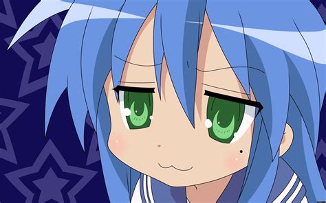 Wallpaper Ilustrasi Anime Gambar Kartun Lucky Star Izumi Konata