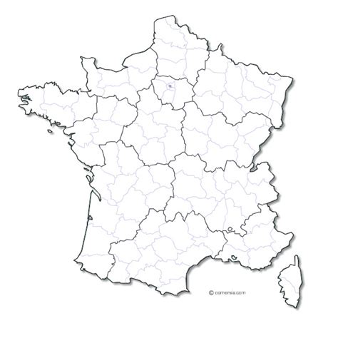 France fleuves 1 geographie carte de france carte france vierge. Carte de france vierge département - altoservices