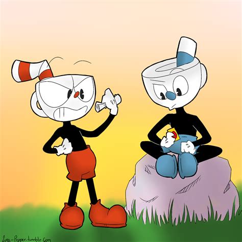 Cuphead And Mugman By Lunapepper14 On Deviantart
