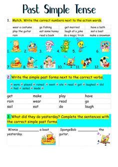 17 Past simple ESL English worksheets ideas | worksheets, english as a ...