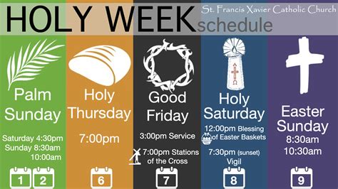 Holy Week Schedule Sfx Joliet