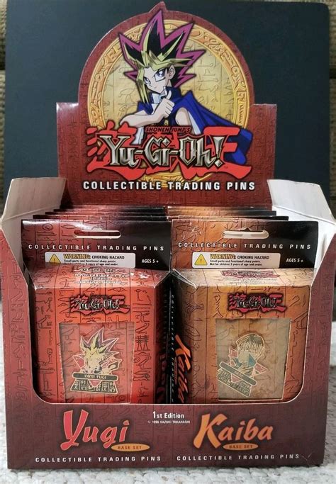 Yu Gi Oh 1st Edition Trading Pins Yugi Kaiba Base Set Retail Store