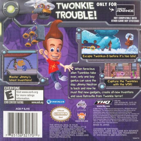 The Adventures Of Jimmy Neutron Boy Genius Attack Of The Twonkies