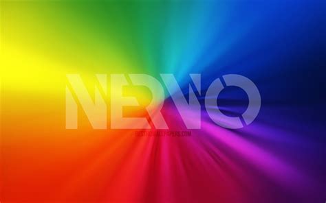 Download Wallpapers Nervo Logo 4k Vortex Australian Djs Rainbow