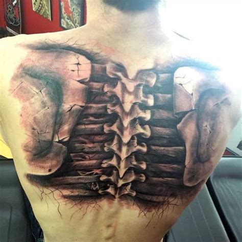 75 Spine Tattoos For Men Masculine Ink Design Ideas