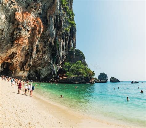 Phra Nang Cave Beach Railay Thailand Editorial Stock Image Image Of