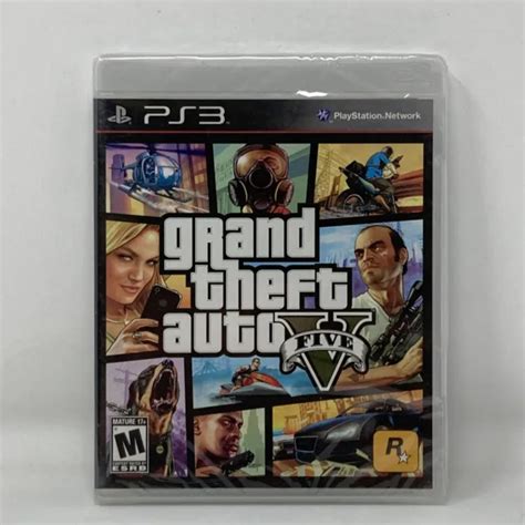 Grand Theft Auto V Gta 5 Playstation 3 Ps3 Black Label Sealed B8 34